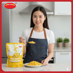 Ngô ngọt nguyên hạt ăn ngay hoặc chế biến ASIA HOME FOODS Giữ trọn vị tươi ngon từ tự nhiên