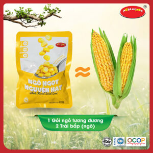 Ngô ngọt nguyên hạt ăn ngay hoặc chế biến ASIA HOME FOODS Giữ trọn vị tươi ngon từ tự nhiên