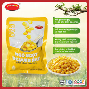 Ngô ngọt nguyên hạt ăn ngay hoặc chế biến ASIA HOME FOODS Giữ trọn vị tươi ngon từ tự nhiên