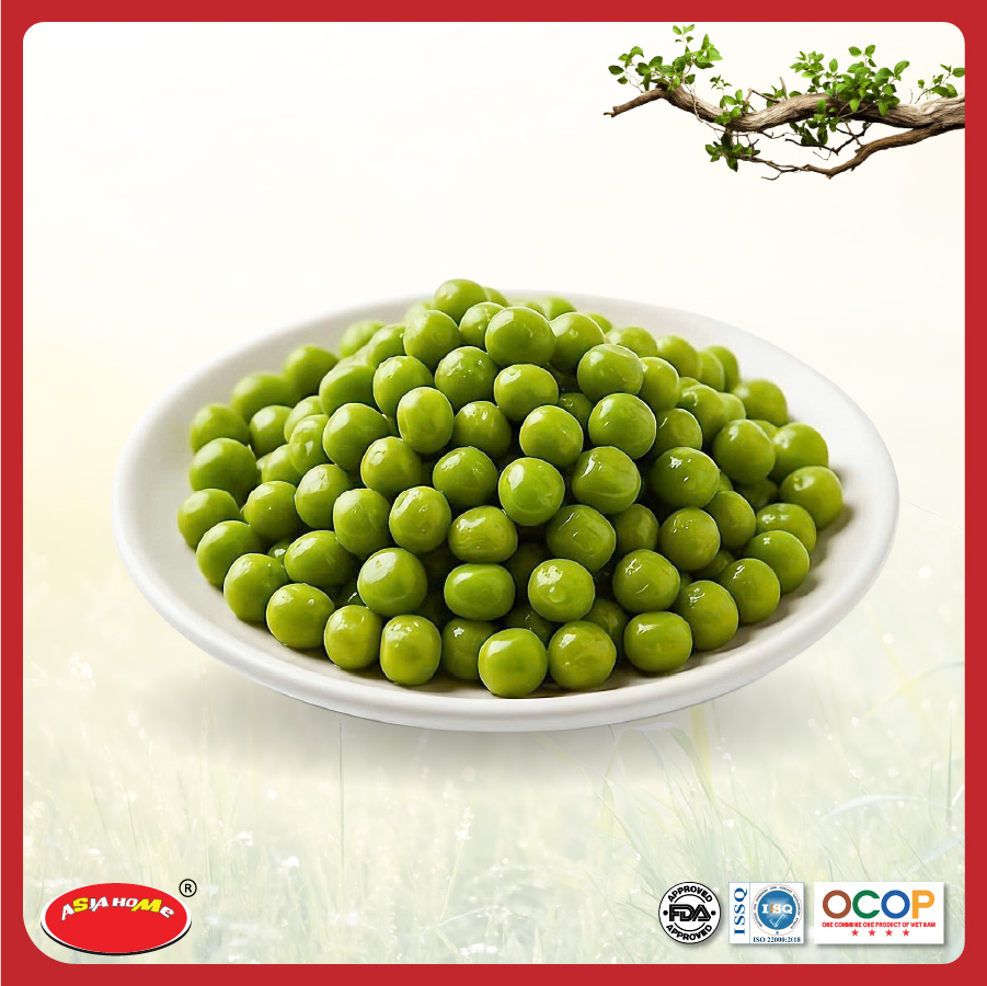 Đậu Hà Lan nguyên hạt ăn ngay hoặc chế biến ASIA HOME FOODS Giữ trọn vị tươi ngon từ tự nhiên