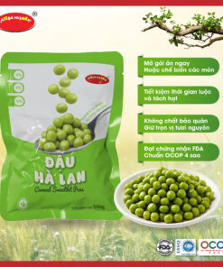 Đậu Hà Lan nguyên hạt ăn ngay hoặc chế biến Giữ trọn vị tươi ngon từ tự nhiên