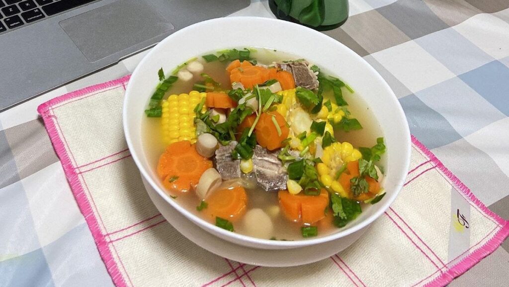Canh sườn nấu ngô ngọt ASIA HOME – Món canh thanh mát, ngọt tự nhiên cho bữa cơm healthy