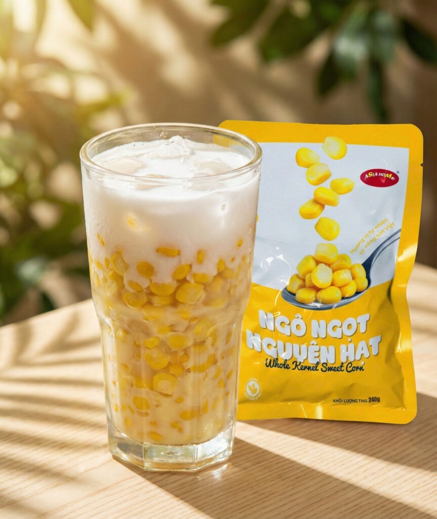 Chè ngô cốt dừa thơm béo nhẹ, ngọt thanh tự nhiên từ ngô ngọt ASIA HOME. Công thức đơn giản, dễ nấu tại nhà, phù hợp cho cả gia đình.