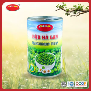 Đậu hà lan nguyên hạt lon 450g ASIA HOME giữ vị bùi ngọt tự nhiên, tiện lợi ăn liền hoặc chế biến, phù hợp bữa ăn lành mạnh cho gia đình hiện đại.