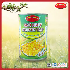 Ngô ngọt nguyên hạt lon 450g ASIA HOME tiện lợi, giữ trọn vị ngọt tự nhiên, hạt giòn đẹp, dùng ăn liền hoặc chế biến nhanh cho bữa ăn hiện đại và healthy.