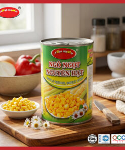 Ngô ngọt nguyên hạt ASIA HOME đóng lon tiện lợi, giữ trọn vị ngọt tự nhiên, giòn ngon, dễ dùng ăn liền hoặc chế biến. Phù hợp bữa ăn hiện đại, an toàn và healthy.