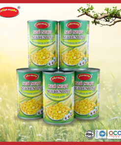 Ngô ngọt nguyên hạt lon 450g ASIA HOME tiện lợi, giữ trọn vị ngọt tự nhiên, hạt giòn đẹp, dùng ăn liền hoặc chế biến nhanh cho bữa ăn hiện đại và healthy.