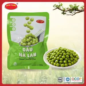 Thùng 24 gói đậu hà lan ASIA HOME tiện lợi, đậu nguyên hạt giữ vị ngọt tự nhiên, dễ dùng trực tiếp hoặc chế biến nhanh nhiều món ăn, phù hợp cho bữa ăn healthy hằng ngày của gia đình