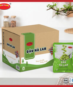 Thùng 24 gói đậu hà lan ASIA HOME tiện lợi, đậu nguyên hạt giữ vị ngọt tự nhiên, dễ dùng trực tiếp hoặc chế biến nhanh nhiều món ăn, phù hợp cho bữa ăn healthy hằng ngày của gia đình