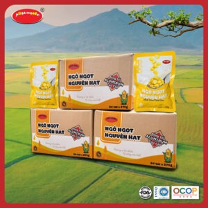 Thùng 24 gói ngô ngọt ASIA HOME tiện lợi, ngô nguyên hạt giữ trọn vị ngọt tự nhiên, dễ dùng trực tiếp hoặc chế biến nhanh, phù hợp cho bữa ăn healthy mỗi ngày