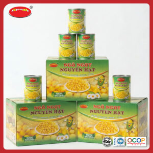 Thùng 24 lon ngô ngọt nguyên hạt ASIA HOME 450g, hạt ngô ngọt tự nhiên, tiện lợi dùng liền hoặc chế biến, phù hợp gia đình và bếp ăn kinh doanh.