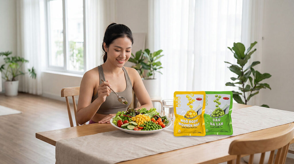 Ngô ngọt nguyên hạt ăn ngay hoặc chế biến. Ăn healthy mỗi ngày ASIA HOME FOODS Giữ trọn vị tươi ngon từ tự nhiên