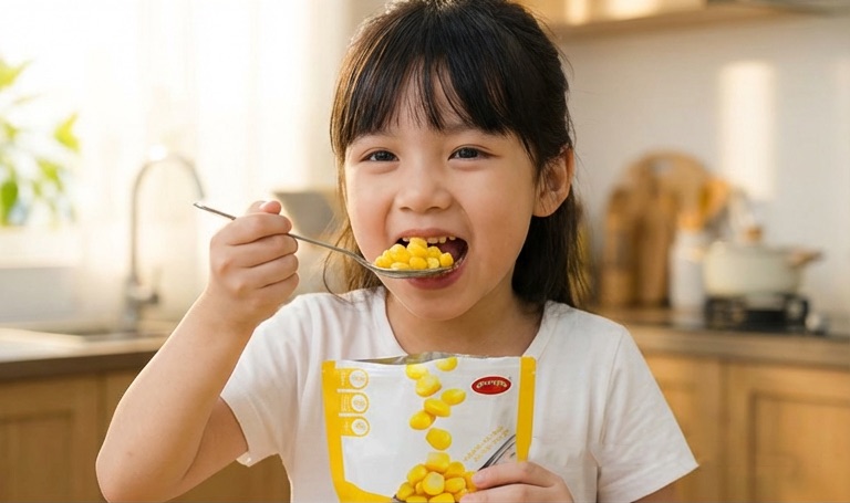 Ngô ngọt nguyên hạt ăn ngay hoặc chế biến. Món ngon cho mỗi gia đình ASIA HOME FOODS Giữ trọn vị tươi ngon từ tự nhiên