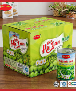Đậu hà lan nguyên hạt lon 450g ASIA HOME giữ vị bùi ngọt tự nhiên, tiện lợi ăn liền hoặc chế biến, phù hợp bữa ăn lành mạnh cho gia đình hiện đại.