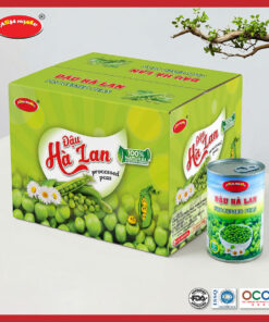 Đậu hà lan nguyên hạt lon 450g ASIA HOME giữ vị bùi ngọt tự nhiên, tiện lợi ăn liền hoặc chế biến, phù hợp bữa ăn lành mạnh cho gia đình hiện đại.