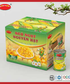 Thùng 24 lon ngô ngọt nguyên hạt ASIA HOME 450g, hạt ngô ngọt tự nhiên, tiện lợi dùng liền hoặc chế biến, phù hợp gia đình và bếp ăn kinh doanh.