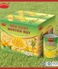 Thùng 24 lon ngô ngọt nguyên hạt ASIA HOME 450g, hạt ngô ngọt tự nhiên, tiện lợi dùng liền hoặc chế biến, phù hợp gia đình và bếp ăn kinh doanh.