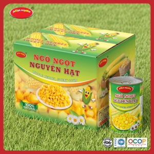 Thùng 24 lon ngô ngọt nguyên hạt ASIA HOME 450g, hạt ngô ngọt tự nhiên, tiện lợi dùng liền hoặc chế biến, phù hợp gia đình và bếp ăn kinh doanh.