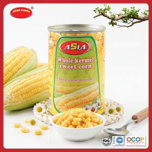 Ngô ngọt nguyên hạt ASIA đóng hộp 450g hạt vàng giòn ngọt tự nhiên